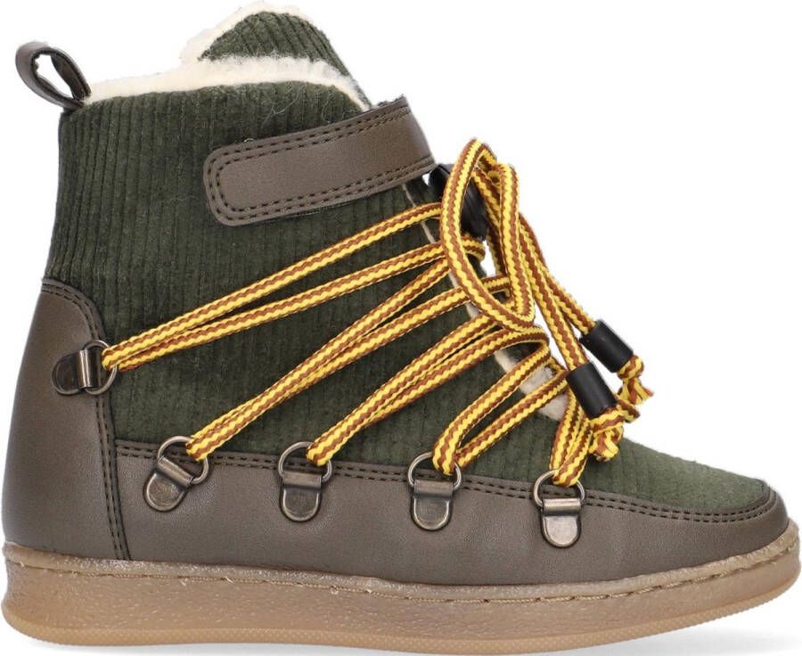 Bear & Mees B&m Snowboats Veterboots Laarzen Met Veters Meisjes Groen