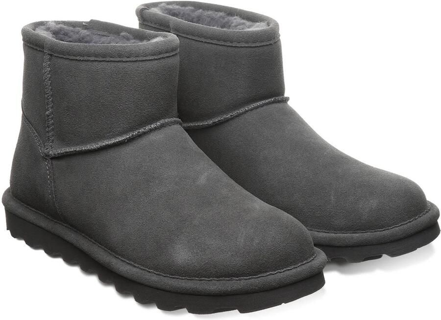 Bearpaw Alyssa dames winter enkellaars lamsvacht laars 2130W Gadget Grijs