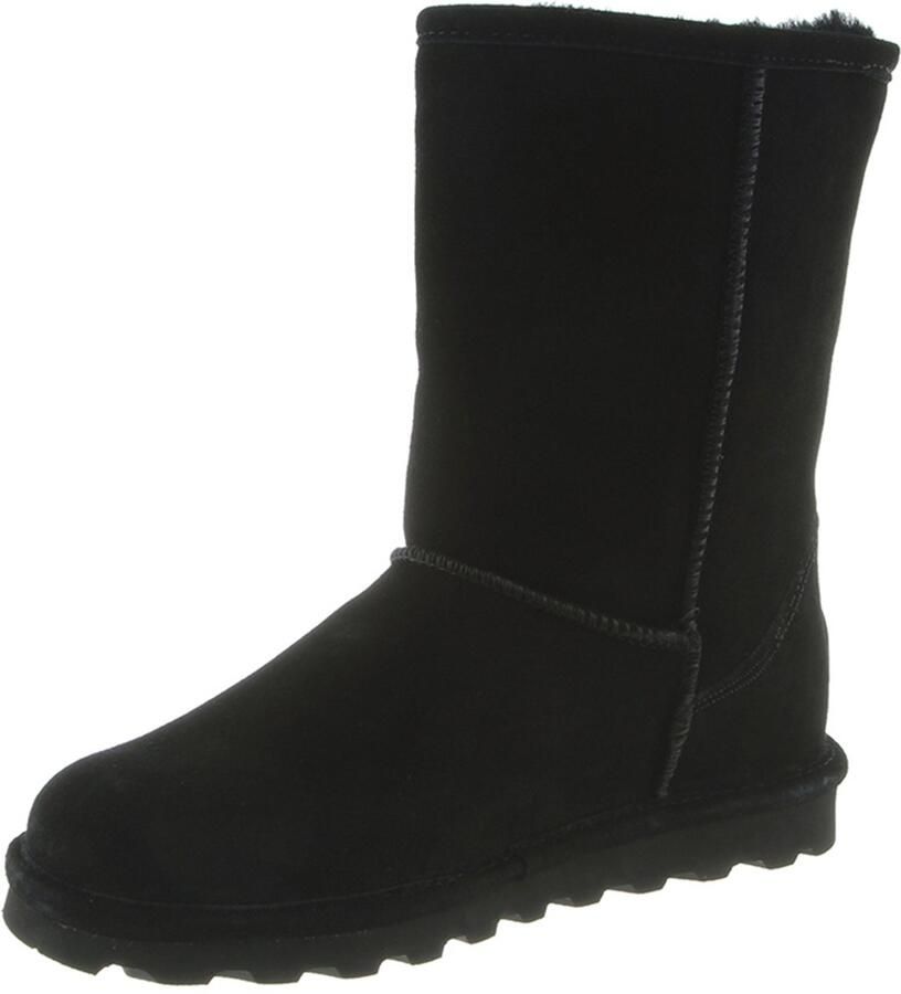 Bearpaw Elle korte dameswinterlaarzen Lamsvachtlaarzen Laarzen 1962W Zwart II