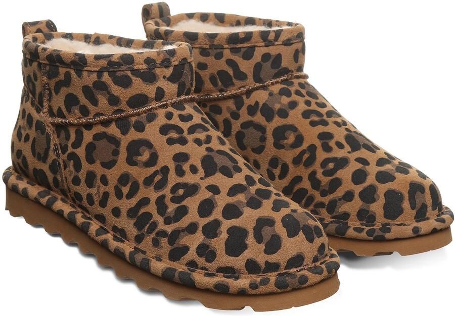 Bearpaw Shorty Exotic dames winter enkellaarzen lamsvacht laarzen 2861W