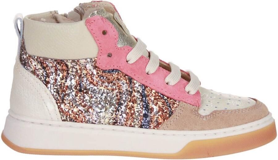 Beberlis Beige-Multi Hoge Sneaker