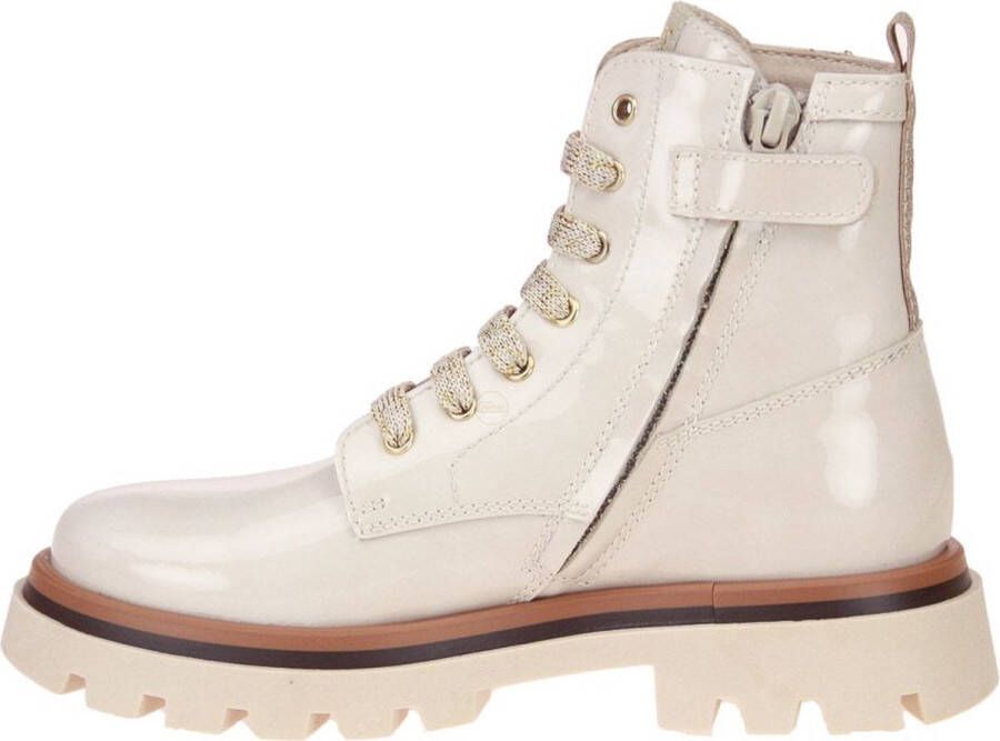 Beberlis Beige Veterboot Lak