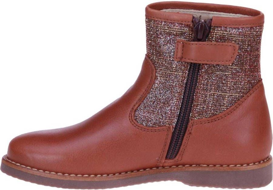 Beberlis Cognac Korte Laars Glitter