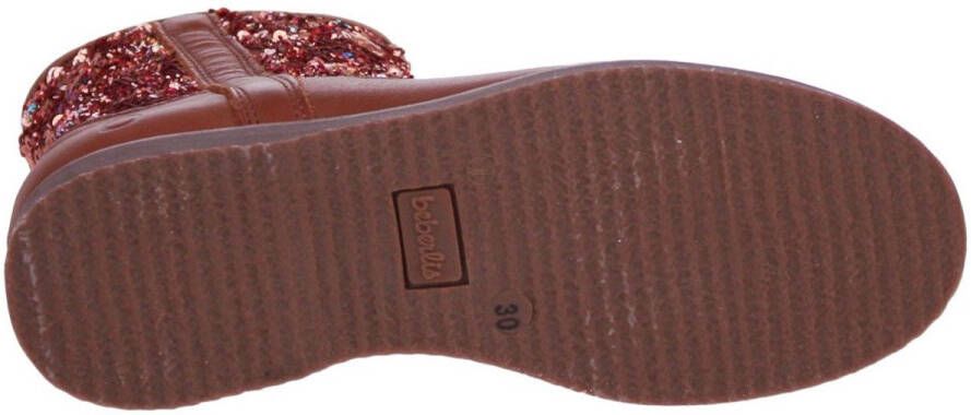 Beberlis Korte Laars Camel Glitter