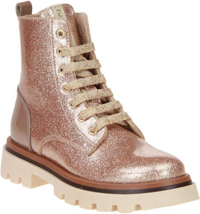 Beberlis Roze Veterboot Glitter