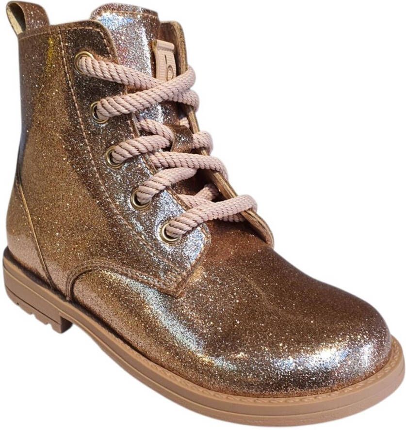 Beberlis Roze Veterboot Glitter