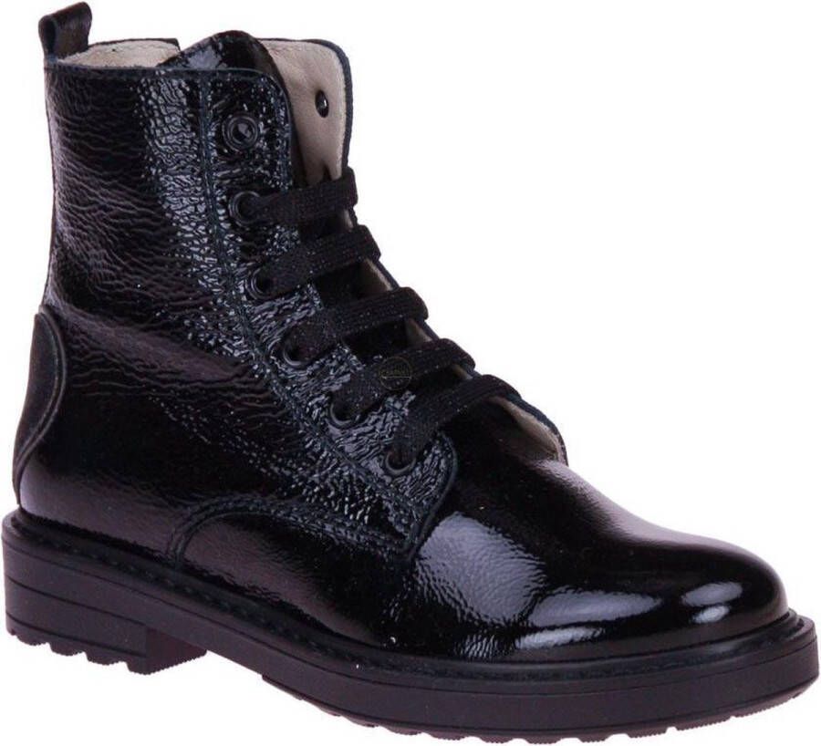 Beberlis Zwarte Veterboot Lak