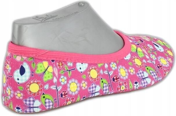 Beck JOC Kinderballetschoenen Roze Wsuwaane Patroon