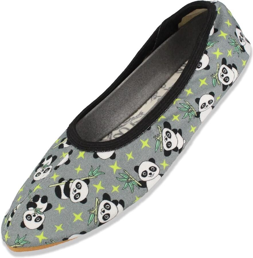 Beck Jongens Panda Pantoffels 1002 Comfortabel & Handgemaakt in Duitsland