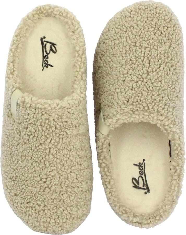 Beck Jule Dames Pantoffels Beige