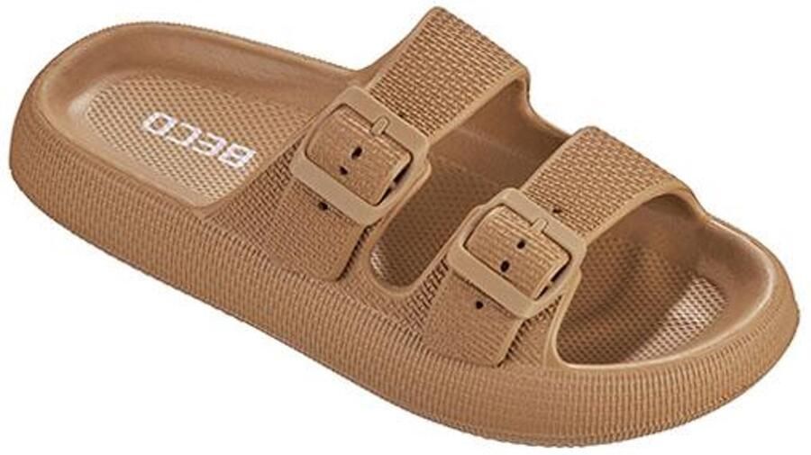 BECO dames badsandalen Airkiss leisure bruin