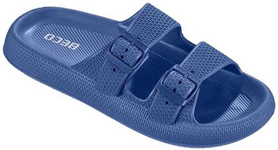 BECO heren badsandalen Airkiss leisure donkerblauw
