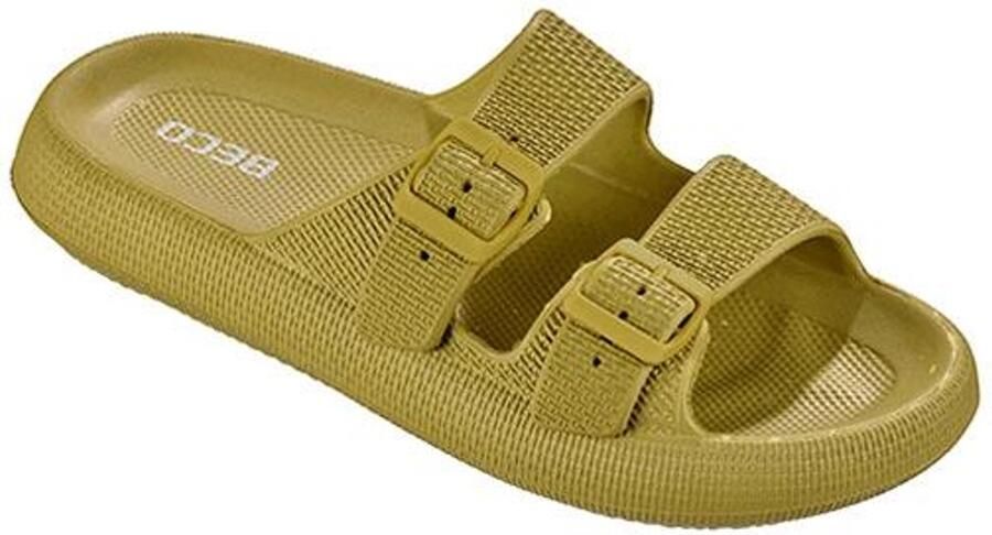 BECO Men's Bath Sandals Airkiss Leisure Olive Green
