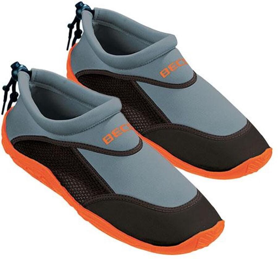 BECO neopreen waterschoenen grijs oranje