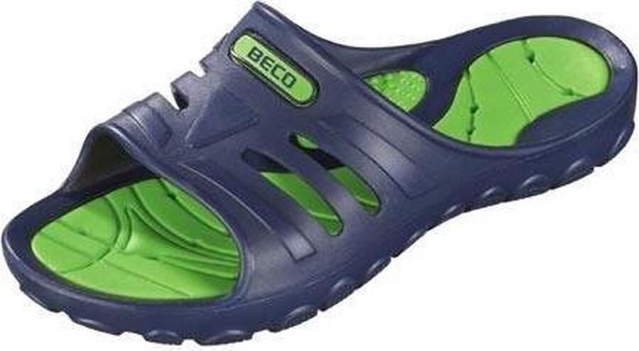 BECO Slippers Donkerblauw groen Unisex