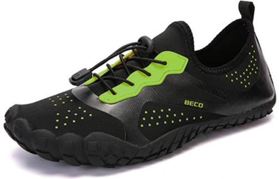 BECO waterschoenen Aqua venture zwart limegroen