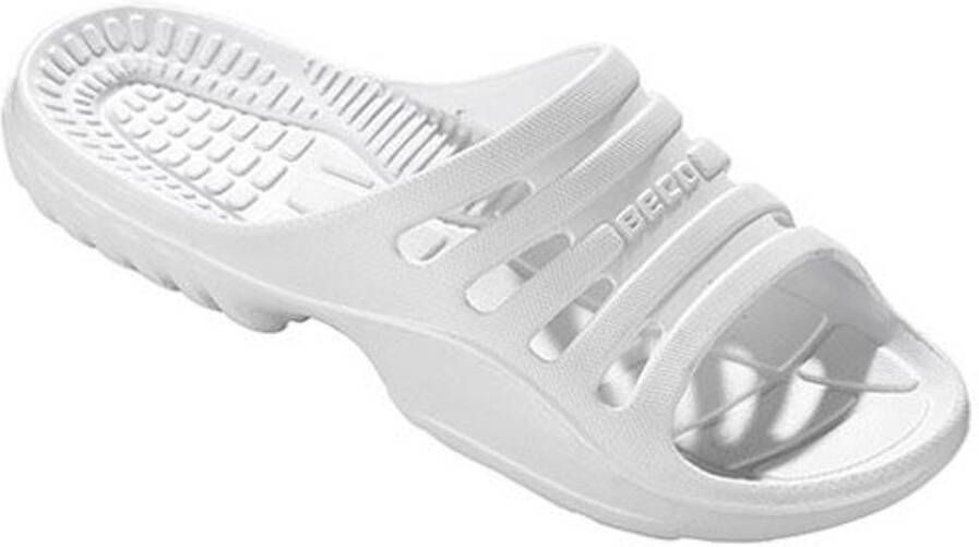 BECO dames badslippers wit