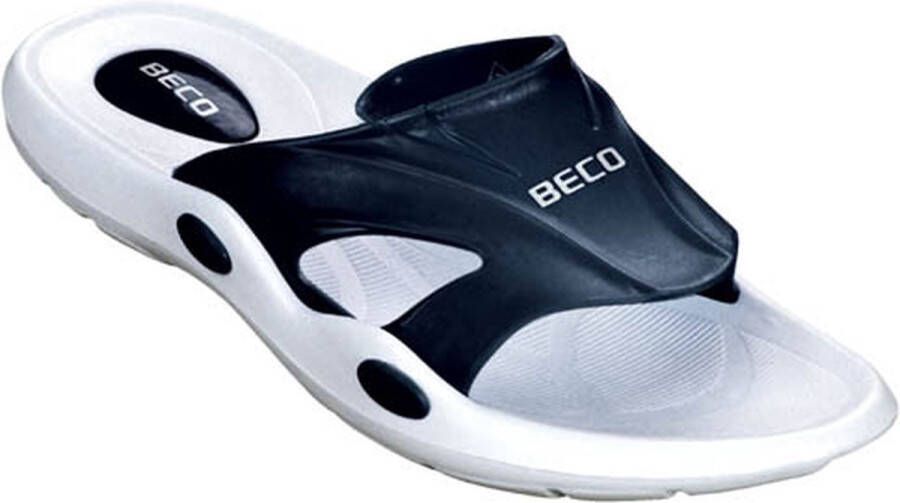BECO Dames Eva slipper zwart wit