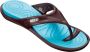 BECO Dames teenslipper licht blauw - Thumbnail 2