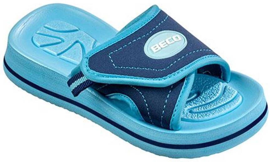 BECO kinder badslippers blauw