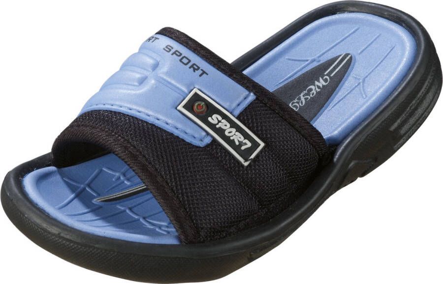 BECO Kinder slippers EVA bandage blauw