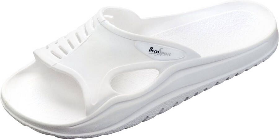 BECO sauna slippers met anti slip zool wit