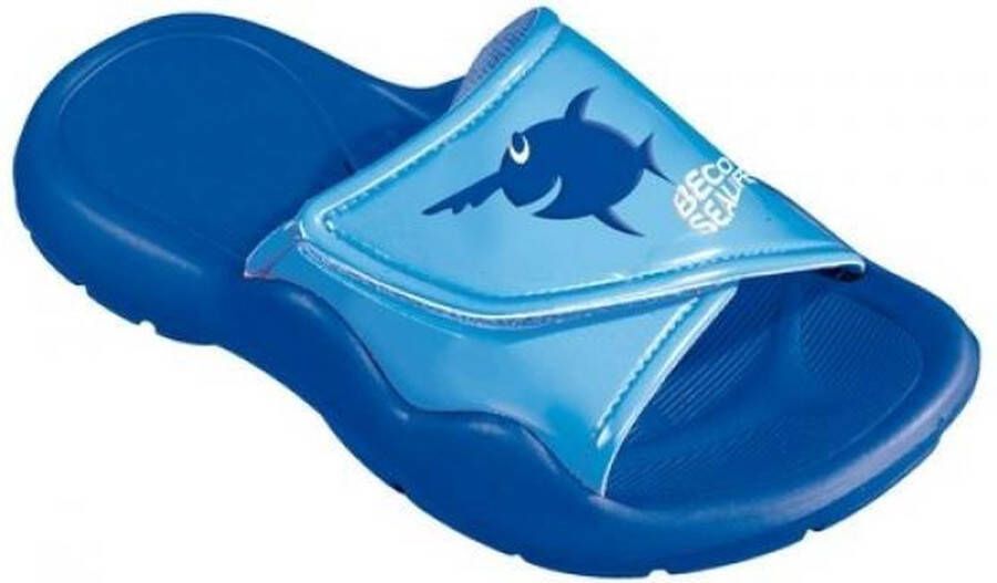 BECO Sealife kinder slipper blauw