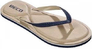 BECO Teenslippers Eva Beige blauw