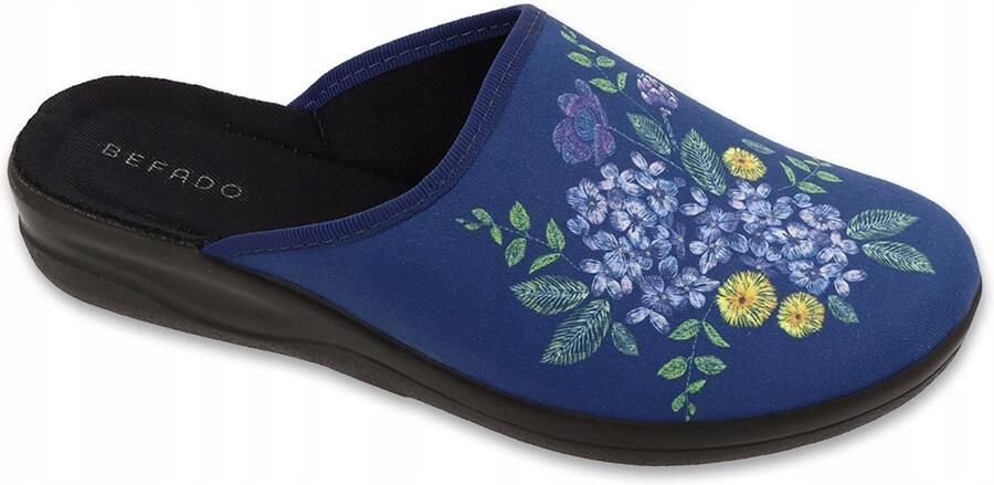 Befado Dames Pantoffels Blauw Comfort & Stijl