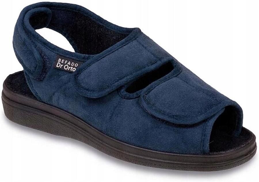 Befado Dames Sandaalschoenen Ortopedisch Klittenband Blauw