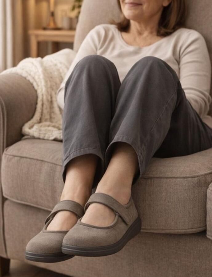 Befado Dr. Orto 462D001: Comfortabele Dames Pantoffels met Klittenband