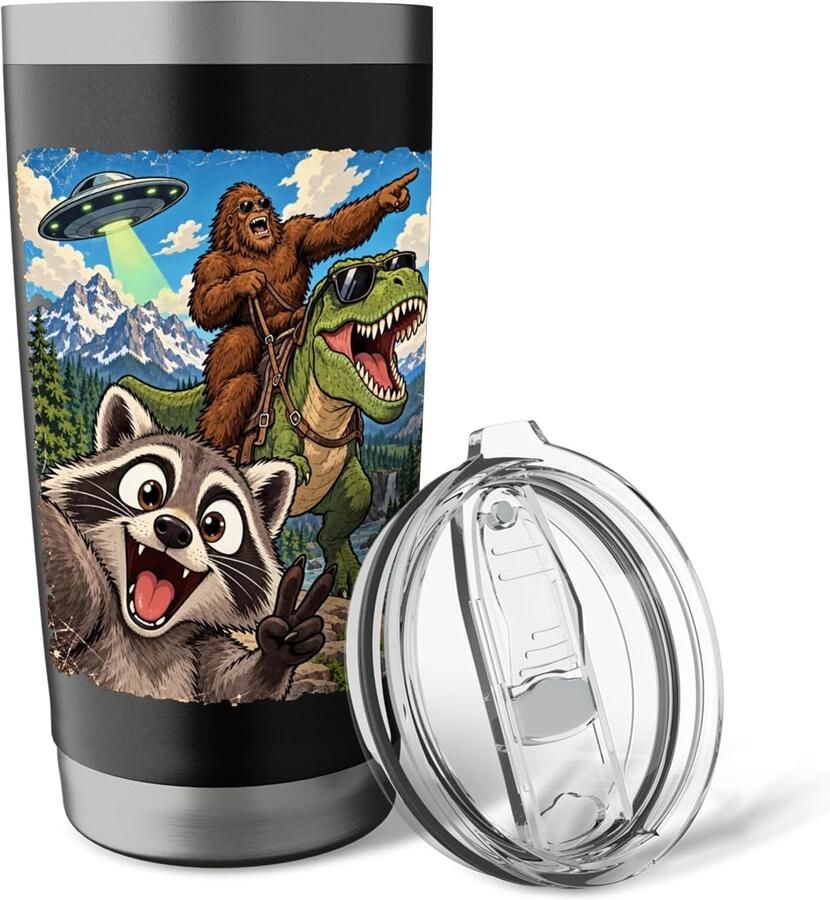 Beker met dieren en cryptide