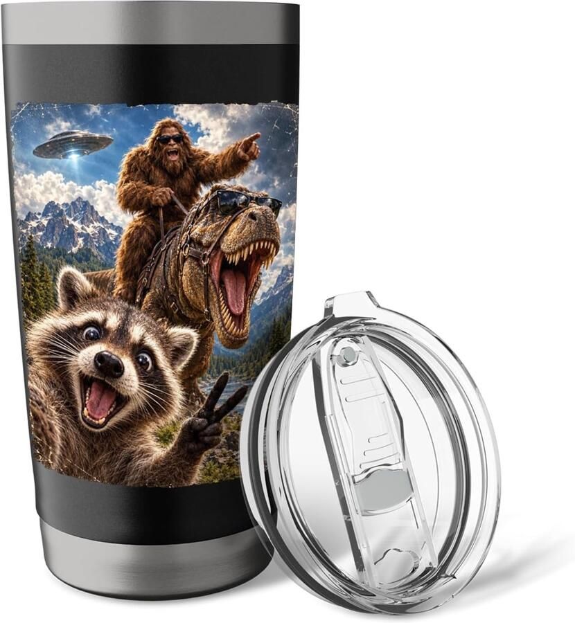 Beker met dieren en cryptide