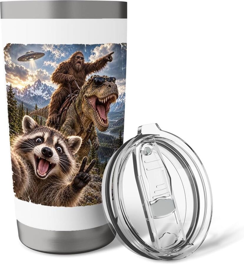 Beker met dieren en cryptide