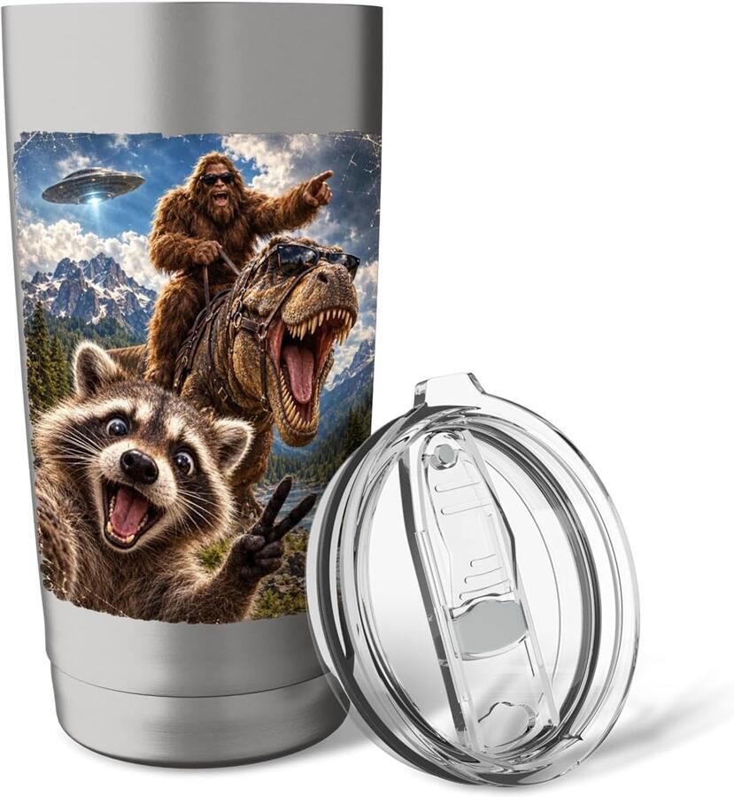 Beker met dieren en cryptide