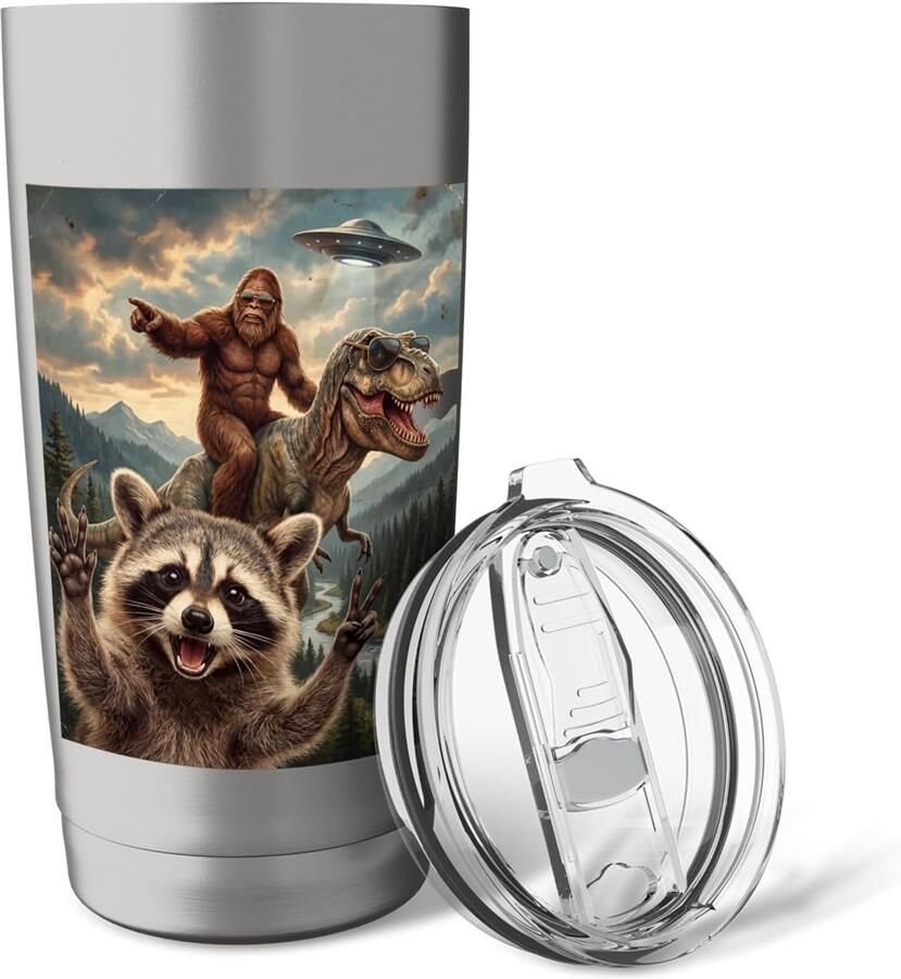 Beker met dieren en cryptide