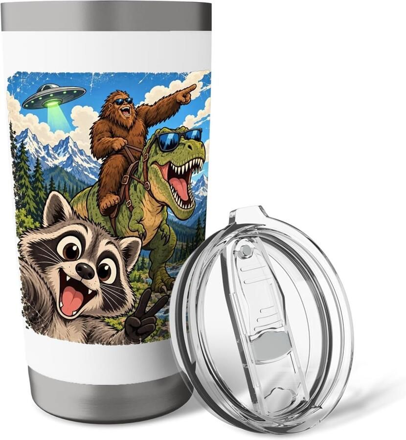 Beker met dieren en cryptide