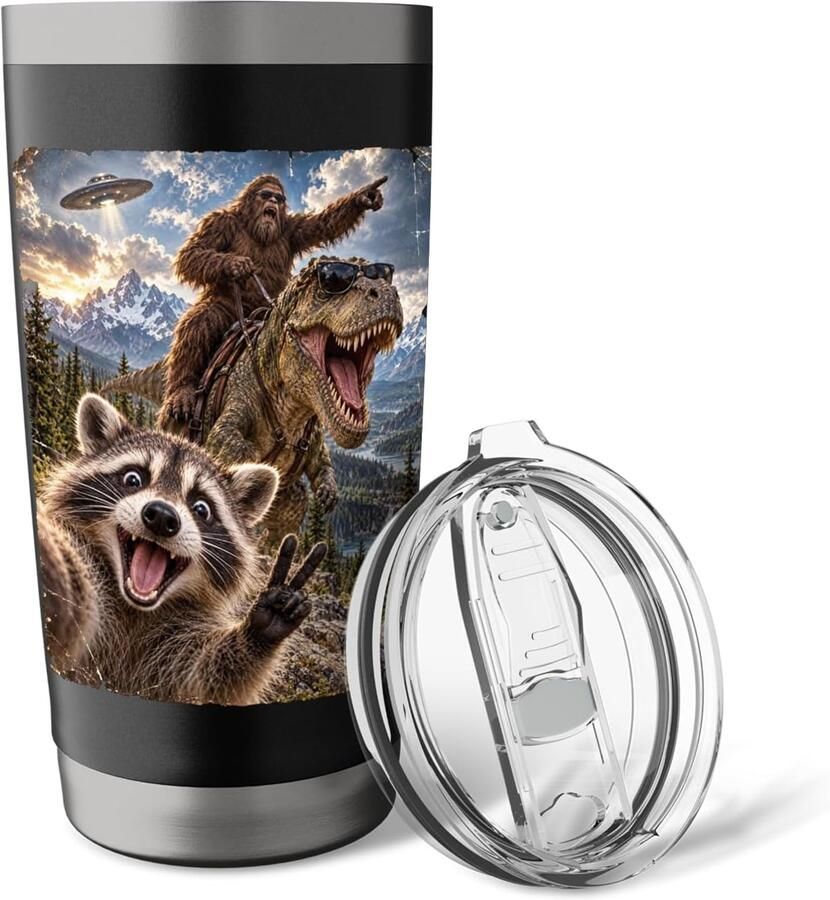 Beker met dieren en cryptide