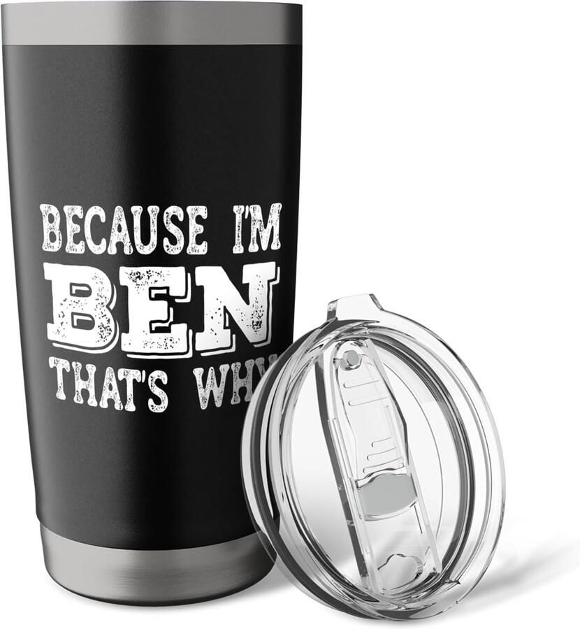 Beker met naam Because I'm Ben