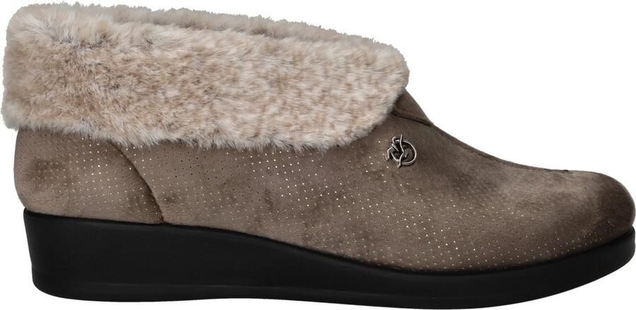 Belizia Pantoffels Dames Taupe
