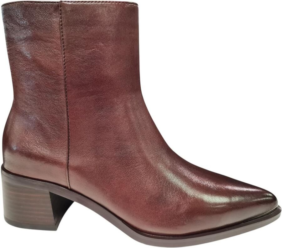 Bella Di Roma Bruine Leren Dames Laarsjes Bruin