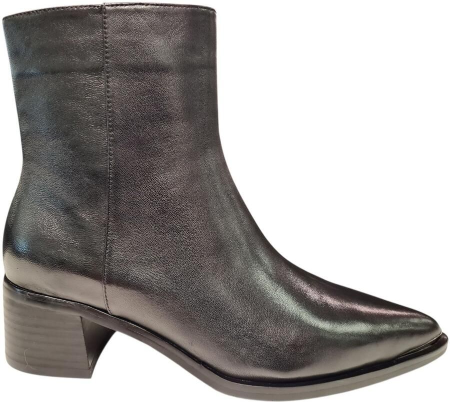 Bella Di Roma Zwarte Kalfsleren Dames Laarsjes Zwart