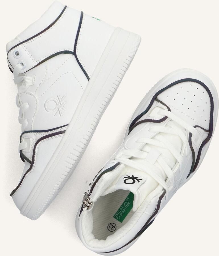 Benetton Reflective Hoge sneakers Jongens Kids Wit - Foto 3