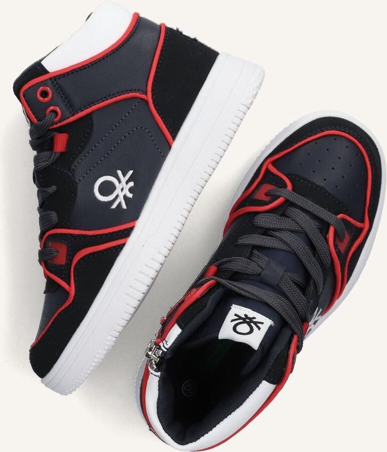 Benetton Rod Mix Hoge sneakers Jongens Kids Blauw - Foto 4