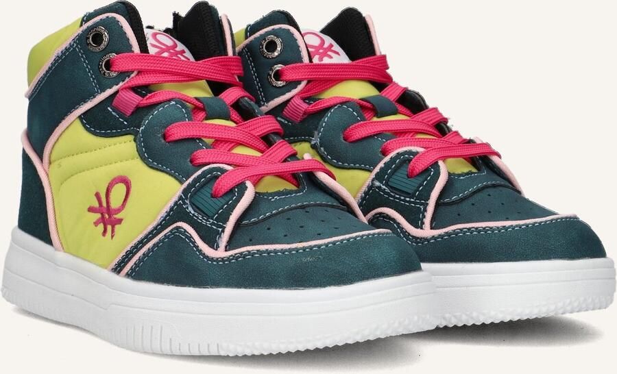 Benetton Rod Mx Hoge sneakers Meisjes Kids Groen - Foto 4
