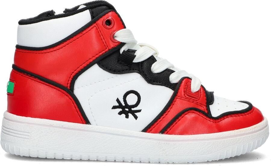Benetton Rod Hoge sneakers Meisjes Wit - Foto 2