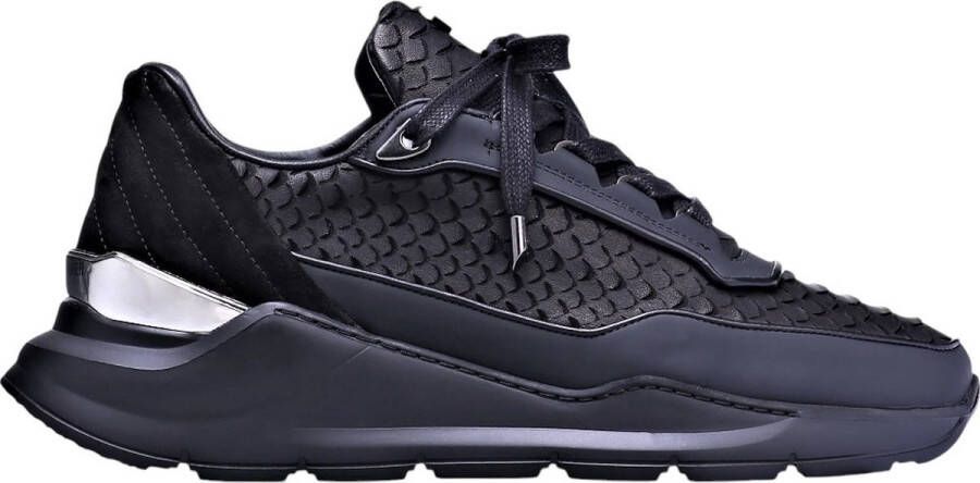 Benjamin Berner Heren Sneaker Zwart BNJ0118 HECTOR PYTHON BLK