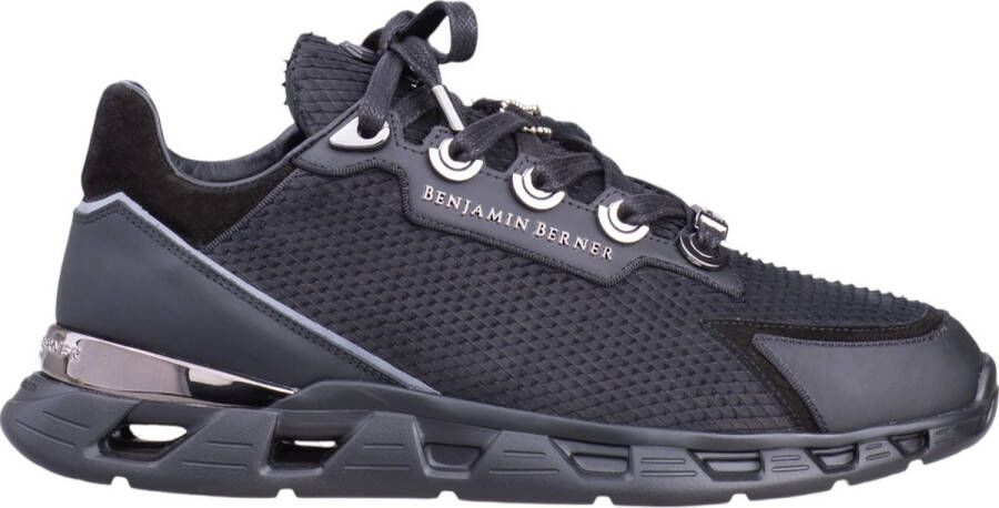 Benjamin Berner Heren Sneaker Zwart BNJ0191 Razor Rhombus