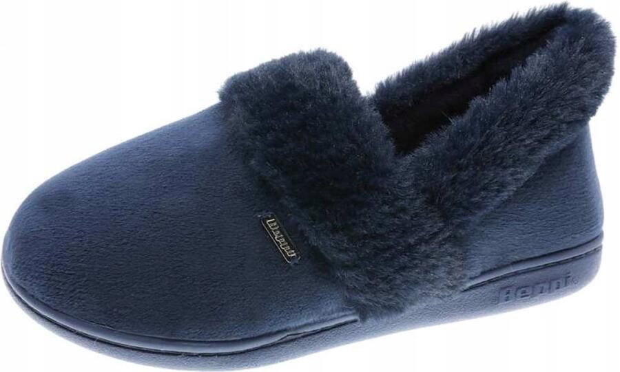 Beppi Dames Pantoffels Warm Navy Blauw