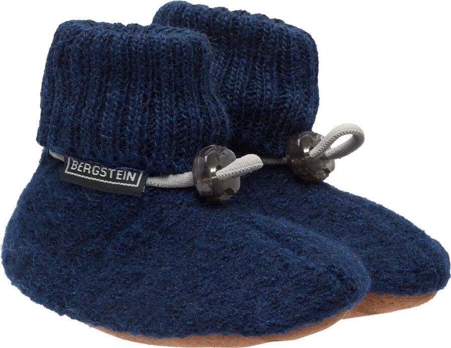 Bergstein Cozy Baby Babyslofjes & 100% Zuiver sc wol Dark Blue